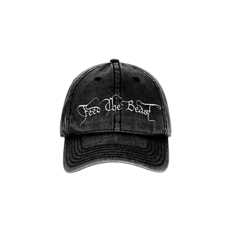 Feed The Beast Script Washed Dad Hat Front